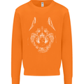 A Siberian Husky Mens Sweatshirt Jumper Orange