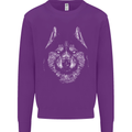 A Siberian Husky Mens Sweatshirt Jumper Purple