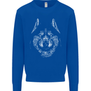 A Siberian Husky Mens Sweatshirt Jumper Royal Blue