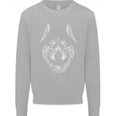 A Siberian Husky Mens Sweatshirt Jumper Sports Grey