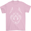 A Siberian Husky Mens T-Shirt 100% Cotton Light Pink