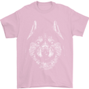 A Siberian Husky Mens T-Shirt 100% Cotton Light Pink