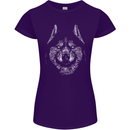 A Siberian Husky Womens Petite Cut T-Shirt Purple