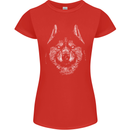 A Siberian Husky Womens Petite Cut T-Shirt Red