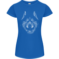 A Siberian Husky Womens Petite Cut T-Shirt Royal Blue