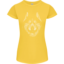 A Siberian Husky Womens Petite Cut T-Shirt Yellow