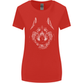 A Siberian Husky Womens Wider Cut T-Shirt Red