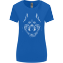 A Siberian Husky Womens Wider Cut T-Shirt Royal Blue