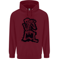 A Skeleton Photographer Photography Childrens Kids Hoodie Maroon