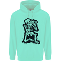 A Skeleton Photographer Photography Childrens Kids Hoodie Peppermint