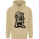 A Skeleton Photographer Photography Mens 80% Cotton Hoodie Sand