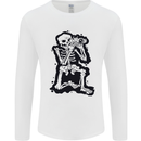 A Skeleton Photographer Photography Mens Long Sleeve T-Shirt White