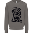 A Skeleton Photographer Photography Mens Sweatshirt Jumper Charcoal