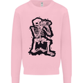 A Skeleton Photographer Photography Mens Sweatshirt Jumper Light Pink