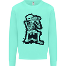 A Skeleton Photographer Photography Mens Sweatshirt Jumper Peppermint