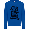 A Skeleton Photographer Photography Mens Sweatshirt Jumper Royal Blue