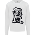 A Skeleton Photographer Photography Mens Sweatshirt Jumper White