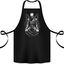 A Skeleton in Bondage Skull Horror Gothic Goth Cotton Apron 100% Organic Black