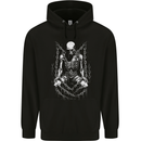A Skeleton in Bondage Skull Horror Gothic Goth Mens 80% Cotton Hoodie Black