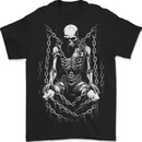 A Skeleton in Bondage Skull Horror Gothic Goth Mens T-Shirt 100% Cotton BLACK