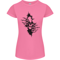 A Skull From a Ripped Shirt Gothic Goth Biker Womens Petite Cut T-Shirt Azalea