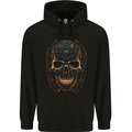 A Skull Made of Scrap Mens 80% Cotton Hoodie Black