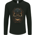 A Skull Made of Scrap Mens Long Sleeve T-Shirt Black