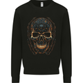 A Skull Made of Scrap Mens Sweatshirt Jumper Black