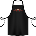 A Skull With Tentacles Cotton Apron 100% Organic Black