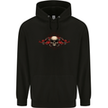 A Skull With Tentacles Mens 80% Cotton Hoodie Black