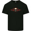 A Skull With Tentacles Mens Cotton T-Shirt Tee Top Black