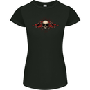A Skull With Tentacles Womens Petite Cut T-Shirt Black