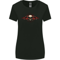 A Skull With Tentacles Womens Wider Cut T-Shirt Black