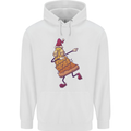A Slice of Christmas Pizza Funny Xmas Childrens Kids Hoodie White