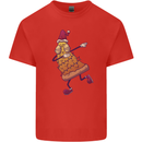 A Slice of Christmas Pizza Funny Xmas Kids T-Shirt Childrens Red