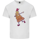 A Slice of Christmas Pizza Funny Xmas Kids T-Shirt Childrens White