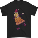 A Slice of Christmas Pizza Funny Xmas Mens T-Shirt 100% Cotton Black