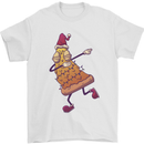 A Slice of Christmas Pizza Funny Xmas Mens T-Shirt 100% Cotton White