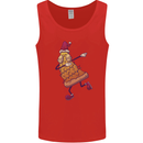 A Slice of Christmas Pizza Funny Xmas Mens Vest Tank Top Red