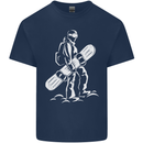 A Snowboarder Snowboarding Kids T-Shirt Childrens Navy Blue