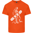A Snowboarder Snowboarding Kids T-Shirt Childrens Orange