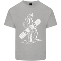 A Snowboarder Snowboarding Kids T-Shirt Childrens Sports Grey