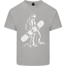 A Snowboarder Snowboarding Kids T-Shirt Childrens Sports Grey
