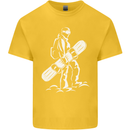 A Snowboarder Snowboarding Kids T-Shirt Childrens Yellow