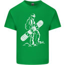 A Snowboarder Snowboarding Mens Cotton T-Shirt Tee Top Irish Green