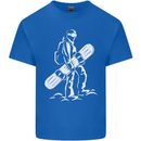 A Snowboarder Snowboarding Mens Cotton T-Shirt Tee Top Royal Blue