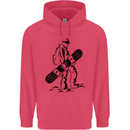 A Snowboarder Snowboarding Winter Sports Childrens Kids Hoodie Heliconia
