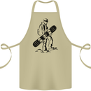 A Snowboarder Snowboarding Winter Sports Cotton Apron 100% Organic Khaki