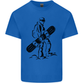 A Snowboarder Snowboarding Winter Sports Kids T-Shirt Childrens Royal Blue