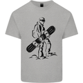 A Snowboarder Snowboarding Winter Sports Kids T-Shirt Childrens Sports Grey